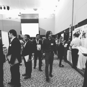 梁文宣在 NC State 美國交換期間參加 Career Fair