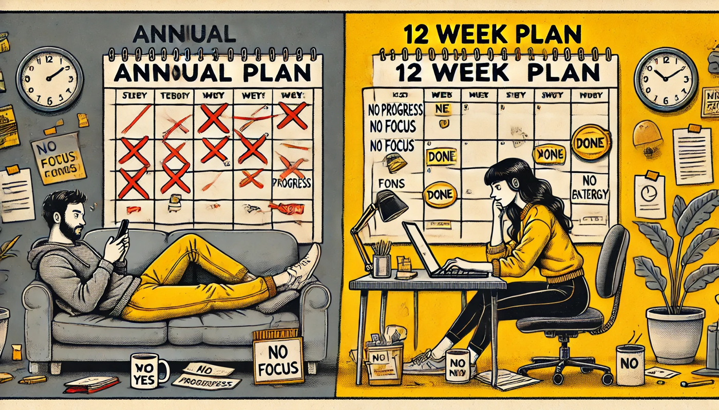 annual plan vs. 12 week plan