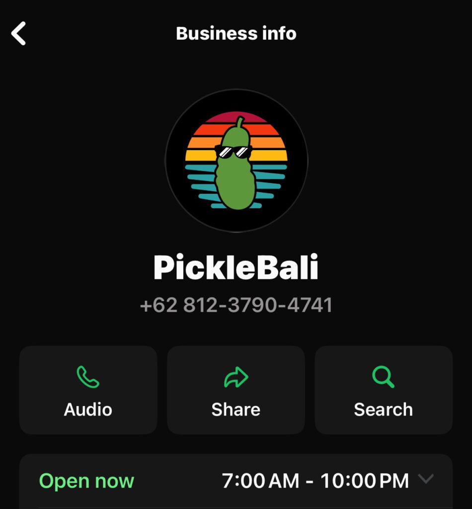 PickleBali峇里島匹克球俱樂部商家資訊
